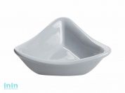 Салатник керамический, 132 мм, треугольный, серия Адана, серый, PERFECTO LINEA (Супер цена!)