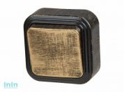 Выключатель 1 клав. (открытый, до 6А) бронз., Стандарт, Юпитер (VA16-131-ЧБ) (ЮПИТЕР)