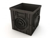 Дождеприемник пластиковый 300х300 (черный), Ecoteck, РБ (ДИ 03405000)