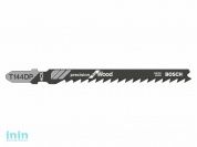 Пилка лобз. по дереву T144DP (1 шт.) BOSCH (пропил прямой, грубый, точный угловой рез)