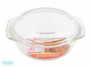 Кастрюля из жаропрочного стекла, 1.5 л, с крышкой, 234х207х100 мм, PERFECTO LINEA