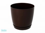 Горшок для цветов 2 л, Фрезия 1, шоколад, GARDENPLAST