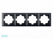 Рамка 4-местная графит, Стиль, Bylectrica (четырехместная Гарантийный срок:24 месяца)