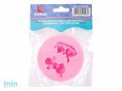 Форма силиконовая, для мастики, ангелочки, 7.9 х 7.9 х 2.3 см, PERFECTO LINEA (Супер цена!)