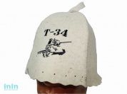 Шапка для бани "Т-34" ТМ "Бацькина баня" из войлока (БАЦЬКИНА БАНЯ)