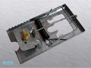 Мышеловка из оцинкованной стали, ЖЕСТЕУПАКОВКА (высоты 8мм, ширина 80мм, длина 130мм)