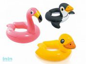 Надувной круг для плавания Animal Split, 64x64 см, INTEX (от 3 до 6 лет, цвета в ассортименте)