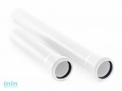 Труба для малошумной канализации, 50х1,8х1000мм белый РосТурПласт