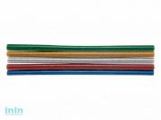 Стержни клеевые d=11,3 мм, L=270 мм, цветные с блестками (упак. 10 шт.) REXANT