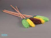 Метла синтетическая круглая с черенком СУПЕР ЭКОНОМ, ГОРИЗОНТ