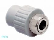 Муфта ПП с накидной гайкой 20х3/4" РосТурПласт