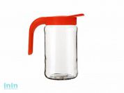 Кувшин Бочонок, фуксия, BEROSSI (Изделие из стекла и пластмассы. Литраж 1.5 литра)