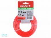 Леска ф 2.7 мм х 15 м шестигр. сеч. ВОЛАТ