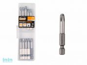 Насадка крестообразная PH2 50мм 10шт GEPARD (GP3601-50) (бита Phillips сталь S2 магнитная)