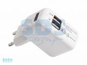 Устройство зарядное сетевое 2xUSB, переходник+адаптер (СЗУ) (5 V, 2100 mA+1000 mA) REXANT