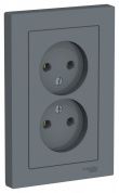 Розетка двойная б/з Schneider Electric Atlas Design ATN000720