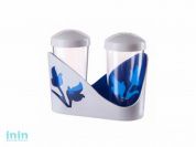 Набор для специй "Viola", синий полупрозрачный, BEROSSI (Изделие из пластмассы. Размер 61 х 105 х 84 мм)