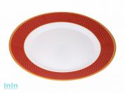 Тарелка десертная стеклокерамическая, 200 мм, круглая, REGENT RED (Регент рэд), DIVA LA OPALA (Sovrana Collection)