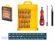 Набор бит 33 пр. Wortex (30 бит + держатель + удлинитель + пинцет)