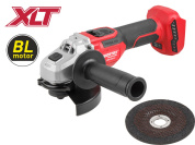 Аккум. углошлифмашина WORTEX CAG 1812-2 E в кор. XLT SOLO БЕСЩЕТ., 18 В, 125 мм, 3000-8500 об/мин (бесщ. мотор; рег. об. 3000-8500 об/мин; Anti-Kickback; Drop-Stop; 125х22,2 мм)