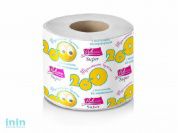 Бумага туалетная НОВИНКА "Супер" однослойная на втулке (1 рулон) (Оптовая упаковка 24 рулона)