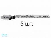 Пилка лобз. по дереву/ламинату T101AOF (5 шт.) BOSCH (пропил криволинейный, тонкий, для точного и чисторго реза в ламинате)