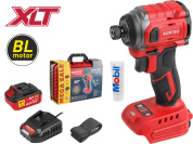 Аккум. ударный гайковерт/винтоверт WORTEX CWR 0218 в чем. XLT 1x4 А*ч, БЕСЩЕТ., 18 В, 220 Н*м (внутр. шестигр. 1/4", вес 0,92 кг)