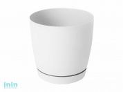 Горшок для цветов 2 л, Фрезия 1, белый, GARDENPLAST