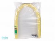 Парник "Ранний" Большой 8м, ОСТРОВ КОМФОРТА (чехол из пленки, устойчивой к ультрафиолету  ширина: 60-90 см, высота: 90-60 см    ПЛЁНКА ЖЕЛТОГО ЦВ)