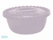 Миска круглая 5л. с крышкой (чайная роза) (чайная роза) (IDEA)