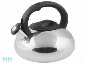 Чайник со свистком, нержавеющая сталь, 2.9 л, серия Ufo, серебристый металлик, PERFECTO LINEA (диаметр 22 см, высота 19.5 см, общий объем изделия 3,0л