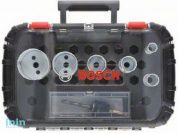 Набор коронок биметаллических BOSCH PROGRESSOR 9 шт. (универсальные, размеры 20, 25, 32, 38, 51, 64 мм., для сантехника)