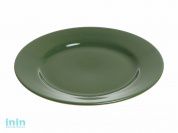 Тарелка обеденная керамическая, 241 мм, круглая, серия Лапсеки, зеленая, PERFECTO LINEA (Супер цена!)