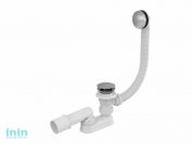 Сифон для ванны click/clack металл, Alcaplast (Сифон для ванны AlcaPlast A504KM)