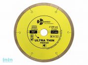 Алмазный круг 200х25,4мм по керамике сплошн.ультратонкий Hot Press (1.7мм) (TRIO-DIAMOND)