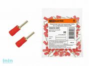 Наконечник круглый штыревой НкИш 0,5-1,5 красный (100шт) TDM