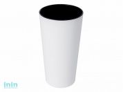 Кашпо для цветов со вставкой Камелия, 1,5 л, белый, GARDENPLAST