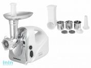 Мясорубка электрическая AMG-551 NORMANN (2000 Вт, решетка 3/5/7 мм, реверс, овощерезка, терка для драников)