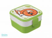 Контейнер для обеда (0,4+0,4л) - лис (IDEA)