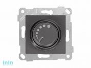 Выключатель поворотный (диммер) (скрытый, без рамки, винт. зажим, 600Вт) дымчатый, RITA, MUTLUSAN (220VAC, 60 - 600VA,  50 Hz, IP20)
