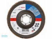 Круг лепестковый 125х22.2 мм K120 конический STANDARD FOR METAL BOSCH