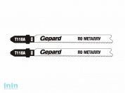 Пилка лобз. по металлу T118А (2 шт.) GEPARD (пропил прямой, тонкий, для листового металла)