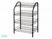 Этажерка для обуви 4-х секционная, 460х280х700 мм, медный антик, NIKA