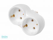 Разветвитель 2-местный (с/з, 16А, 250В) (двухместный с заземляющим контактом Гарантийный срок:24 месяца) (BYLECTRICA)