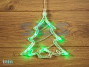 Фигура светодиодная "Елочка" на присоске с подвесом, цвет зеленый (NEON-NIGHT)