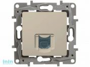 Розетка 1-ая 1хRJ-45 UTP CAT5E 8конт. слоновая кость, Etika, Legrand (ETIKA - РОЗЕТКА 1ХRJ-45 UTP CAT5E 8КОНТ.(СЛ.КОСТЬ))
