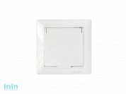 Розетка 1-ая (скрытая, с/з, брызг. защ.) белая, Стиль, Bylectrica (Розетка   РС16-312     одноместная брызгозащищенная с заземляющим контактом скрытой