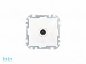 Розетка 1-ая телевизионная (скрытая) белая, Стиль, Bylectrica (Розетка телевизионная скрытой установки Гарантийный срок:24 месяца)