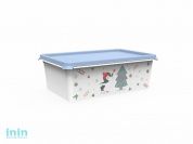 Емкость Christmas 4 л, васильковый, BEROSSI (Изд. из пластм. Размер 301 * 201 * 105 мм)