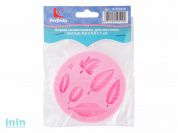 Форма силиконовая, для мастики, листья, 8.8 х 8.8 х 1 см, PERFECTO LINEA (Супер цена!)